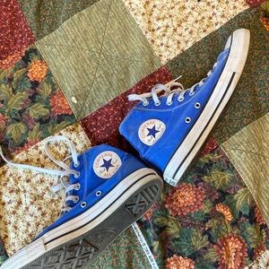 Converse blue high tops